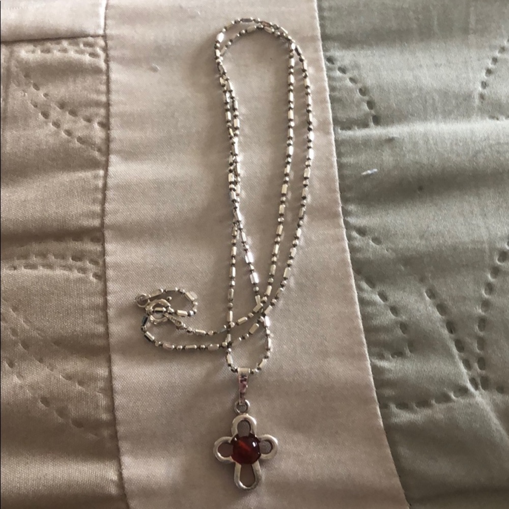 Necklace with cross pendant